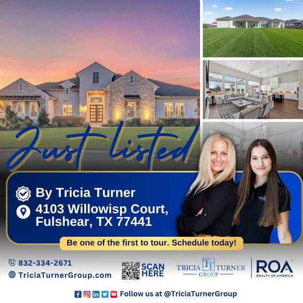 Tricia Turner Group just-listed creative for 4103 Willowisp Court